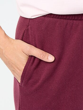 Pantalon jogging large en maille lourde