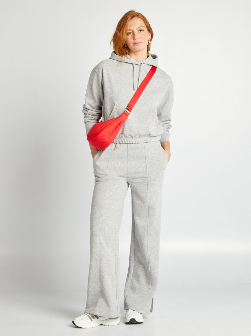 Pantalon jogging large Gris - Kiabi