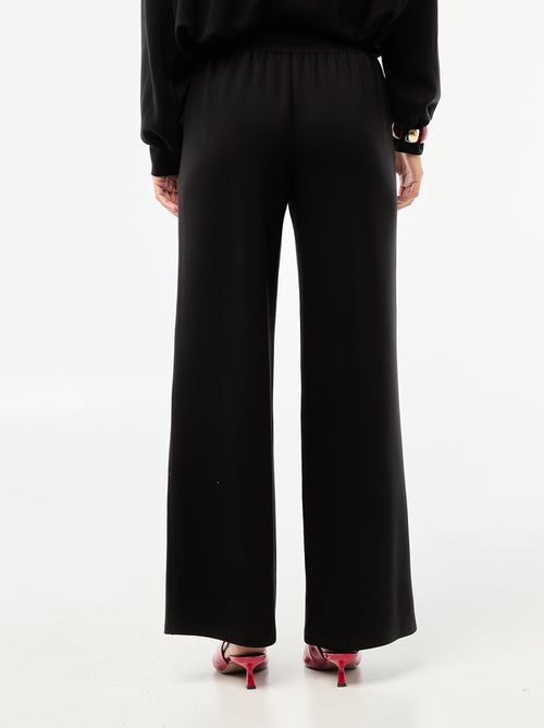 Pantalon jogging large maille douce - Kiabi