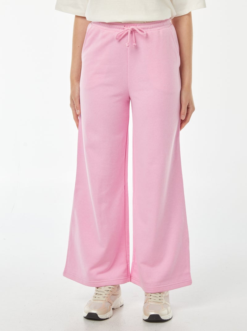 Pantalon jogging large Rose - Kiabi