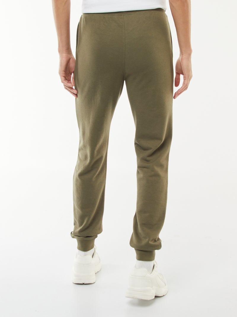 Pantalon jogging léger uni Kaki - Kiabi