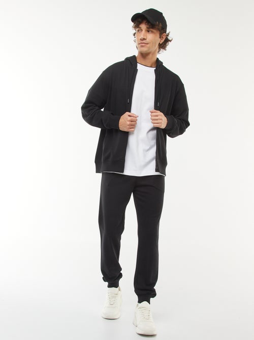 Pantalon jogging léger uni - Kiabi
