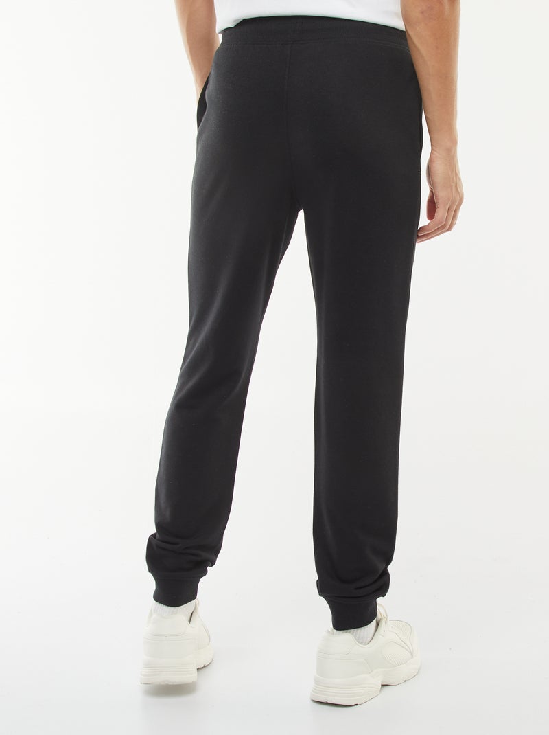 Pantalon jogging léger uni Noir - Kiabi