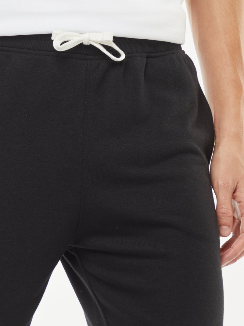 Pantalon jogging léger uni Noir - Kiabi