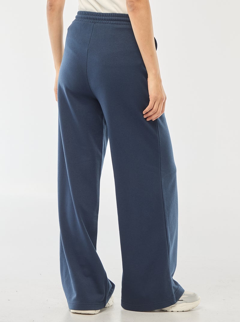 Pantalon jogging maille lourde femme Bleu - Kiabi