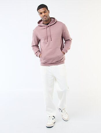 Pantalon jogging uni avec cordons de serrage à la taille