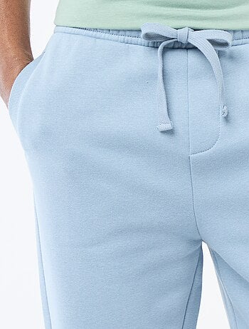 Pantalon jogging uni avec cordons de serrage à la taille