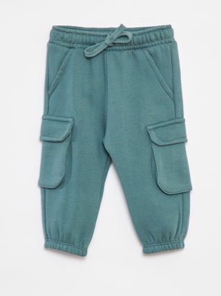 Pantalon jogging uni avec grandes poches