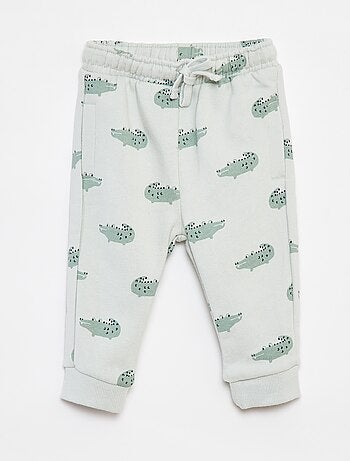 Pantalon jogging uni avec taille élastiquée