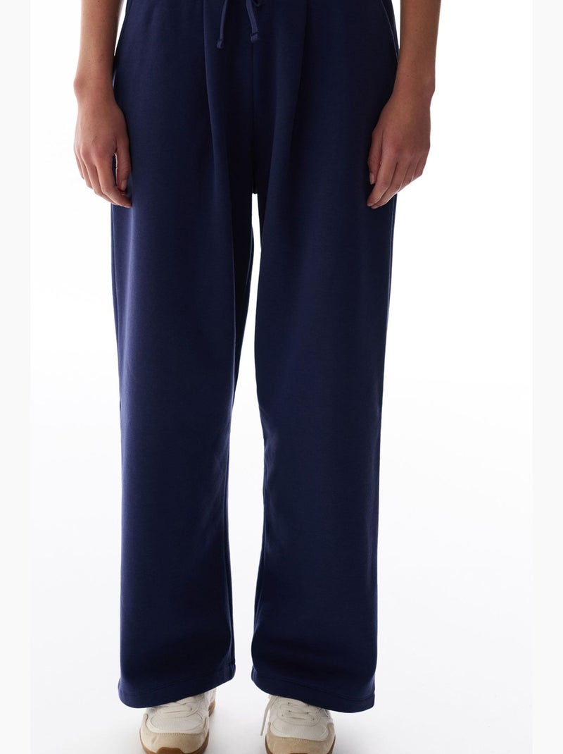 Pantalon large à couches penti Bleu marine - Kiabi
