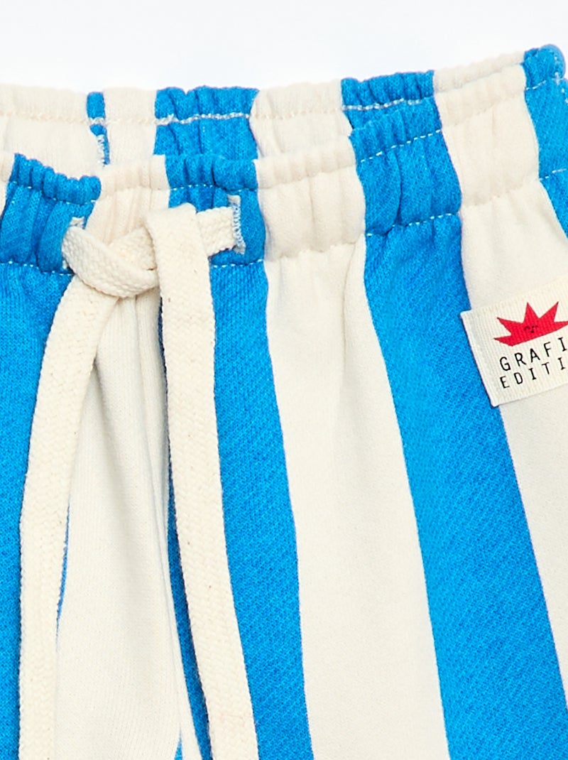 Pantalon large à motif Blanc - Kiabi