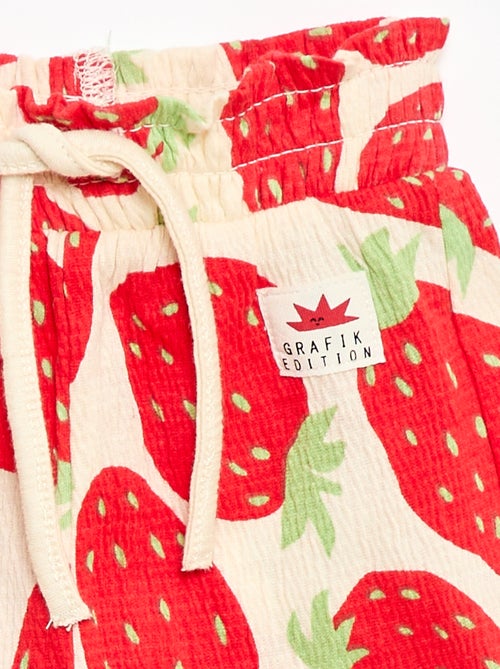 Pantalon large à motif - Kiabi