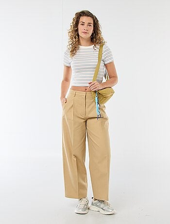 Pantalon large à pinces