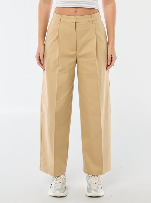 Pantalon large à pinces - Kiabi