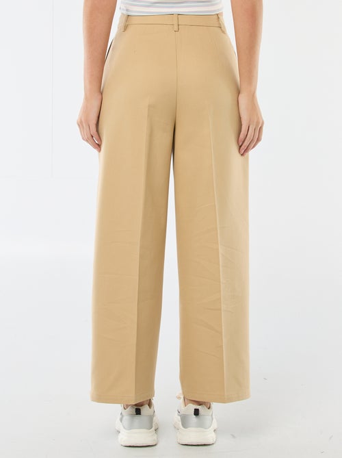 Pantalon large à pinces - Kiabi