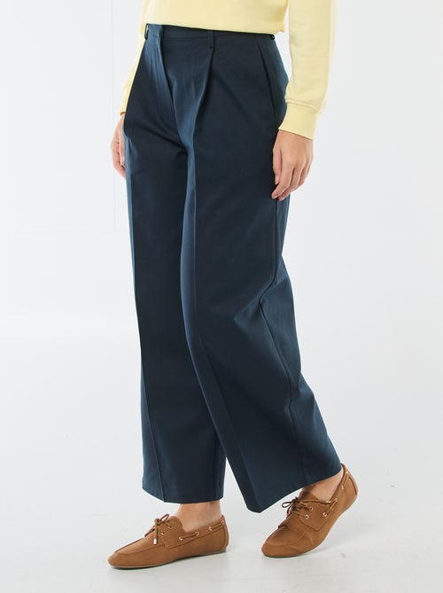 Pantalon large à pinces - Kiabi