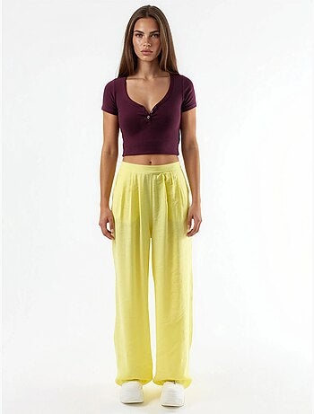Pantalon large à pinces busem