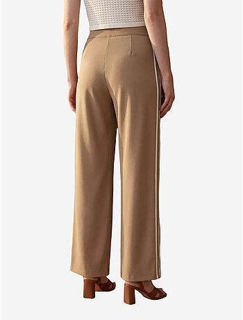 Pantalon large à pinces et taille haute my fashion