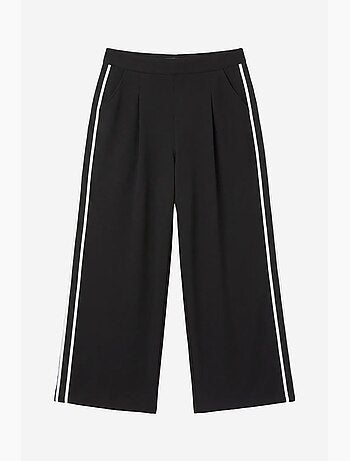 Pantalon large à pinces et taille haute my fashion