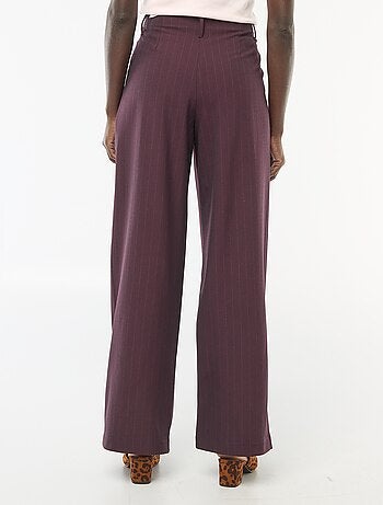 Pantalon large à rayures