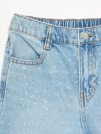 Pantalon large à strass