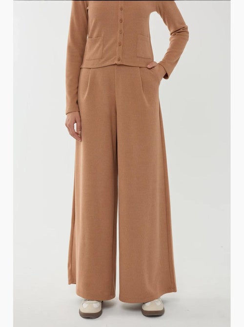 Pantalon large à taille élastique hiccup - Kiabi