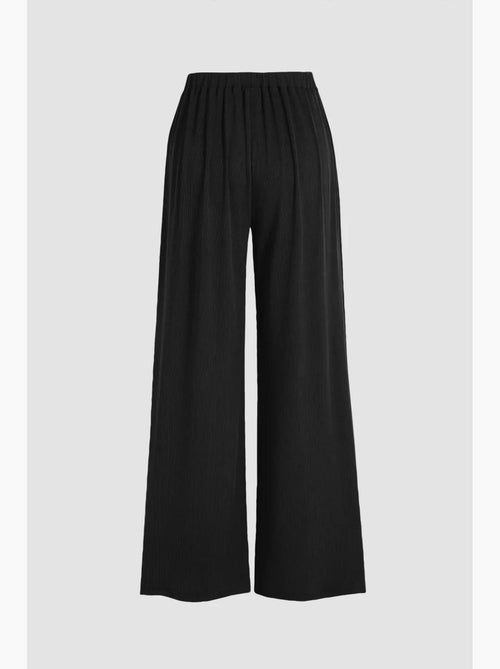 Pantalon large à taille élastique hiccup - Kiabi Pantalon large à taille élastique hiccup - Kiabi