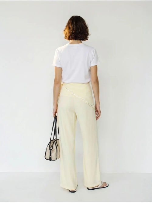 Pantalon large à taille élastique lucci - Kiabi Pantalon large à taille élastique lucci - Kiabi