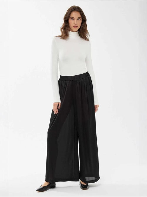 Pantalon large à taille élastique - Kiabi Pantalon large à taille élastique - Kiabi