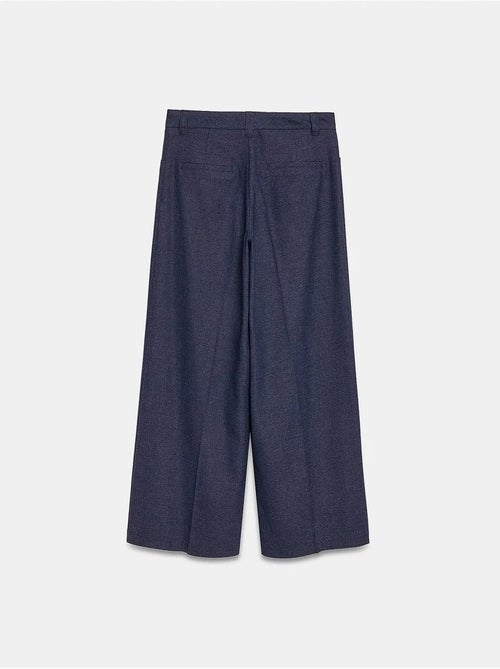 Pantalon large à taille haute avec plis dilvin - Kiabi Pantalon large à taille haute avec plis dilvin - Kiabi