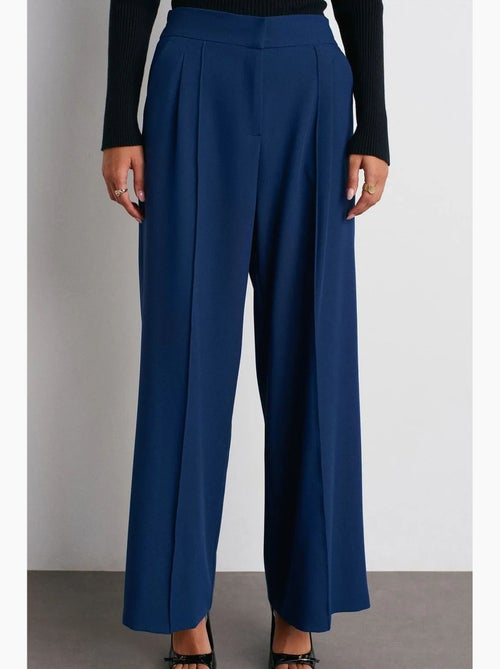 Pantalon large à taille haute avec plis dilvin - Kiabi Pantalon large à taille haute avec plis dilvin - Kiabi