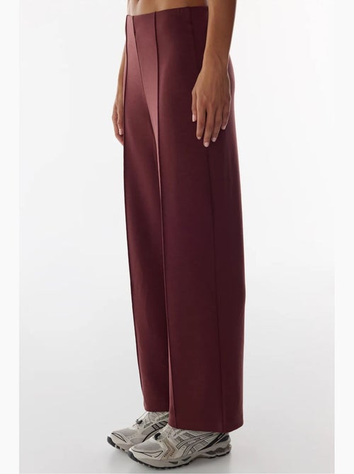 Pantalon large à taille haute côtelée penti - Kiabi