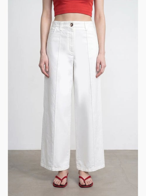 Pantalon large à taille haute dilvin - Kiabi Pantalon large à taille haute dilvin - Kiabi