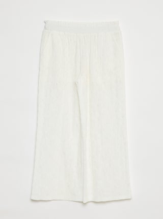 Pantalon large ajouré