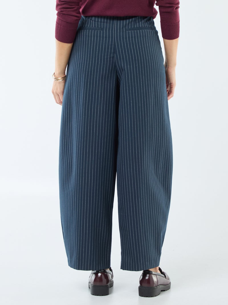 Pantalon large asymétrique Bleu - Kiabi