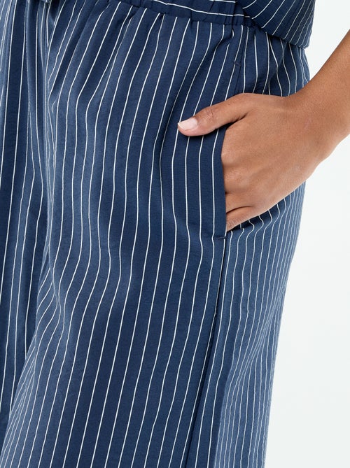 Pantalon large avec 2 poches - Kiabi
