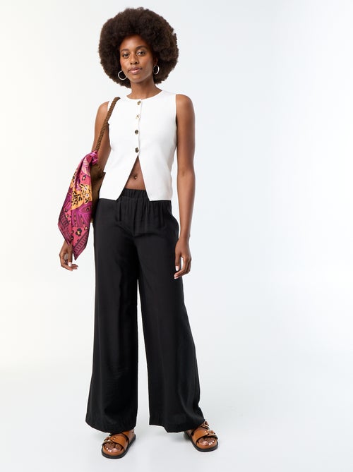Pantalon large avec 2 poches - Kiabi