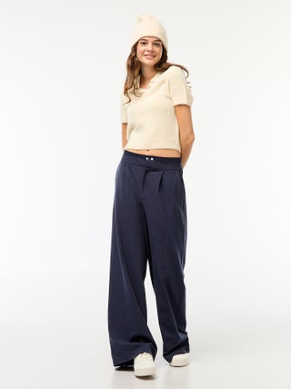 Pantalon large avec boxer à la taille