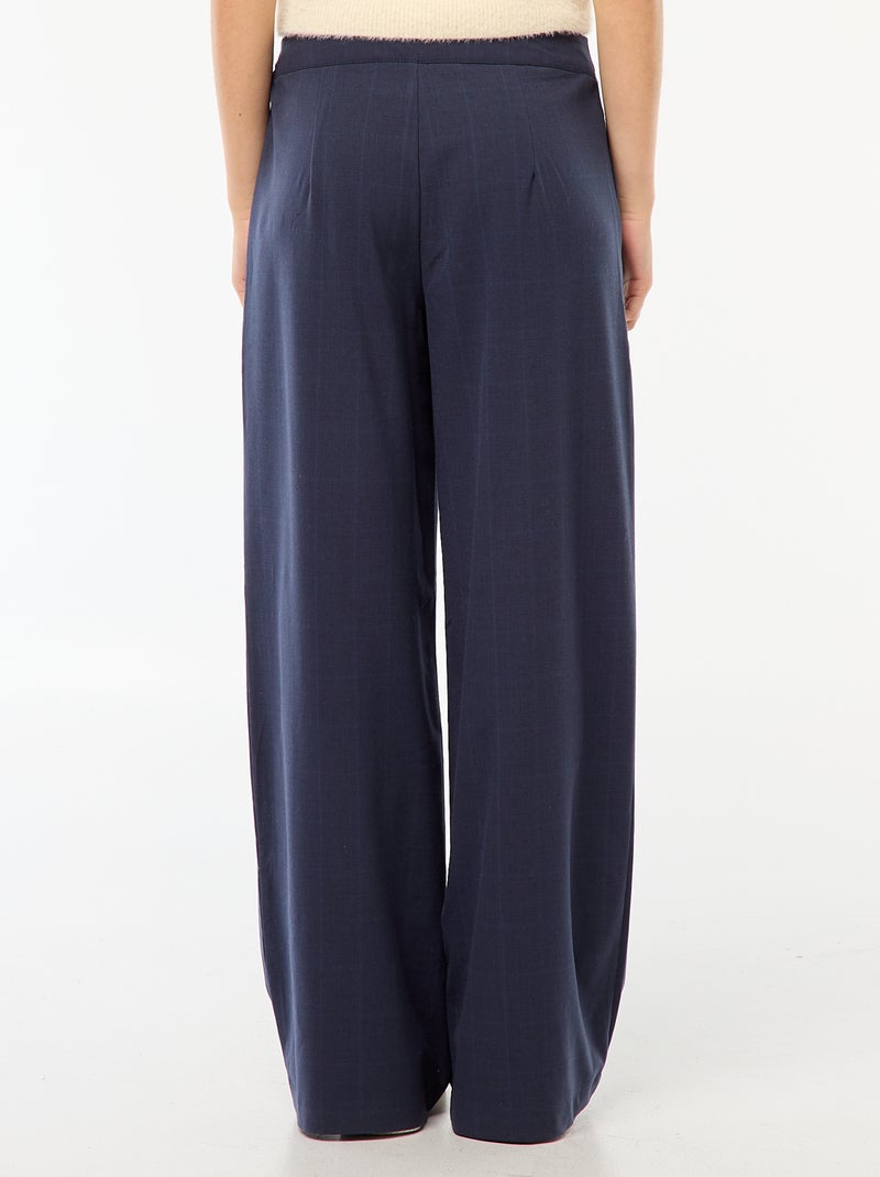 Pantalon large avec boxer à la taille Bleu - Kiabi