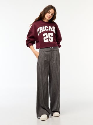 Pantalon large avec boxer à la taille