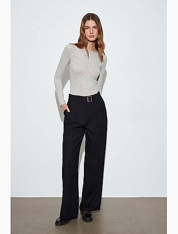Pantalon large avec ceinture dilvin