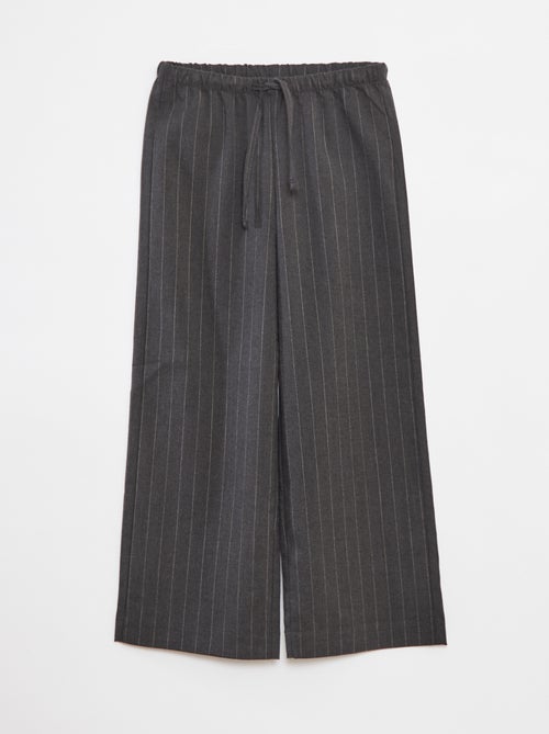 Pantalon large avec ceinture élastiquée et 2 poches - Kiabi