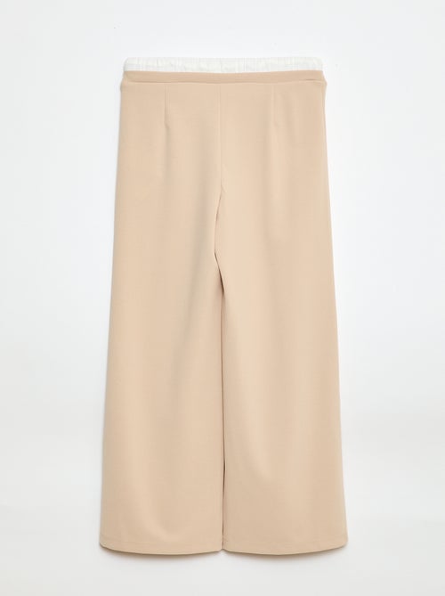 Pantalon large avec effet 2 en 1 avec style caleçon - Kiabi