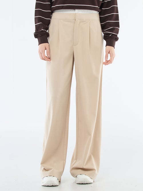 Pantalon large avec taille boxer - Kiabi