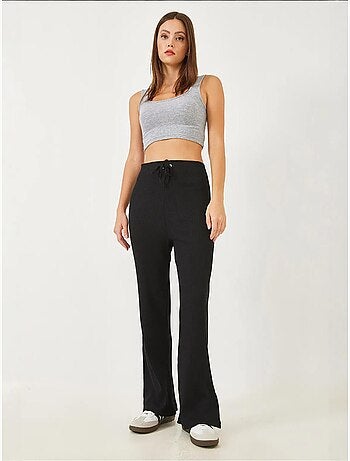 Pantalon large côtelé avec ceinture nouée lucci
