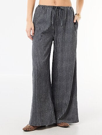 Pantalon large crêpé à 2 poches