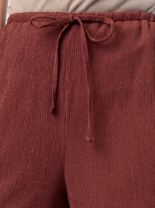 Pantalon large crêpé à 2 poches - Kiabi