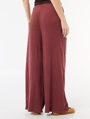 Pantalon large crêpé à 2 poches