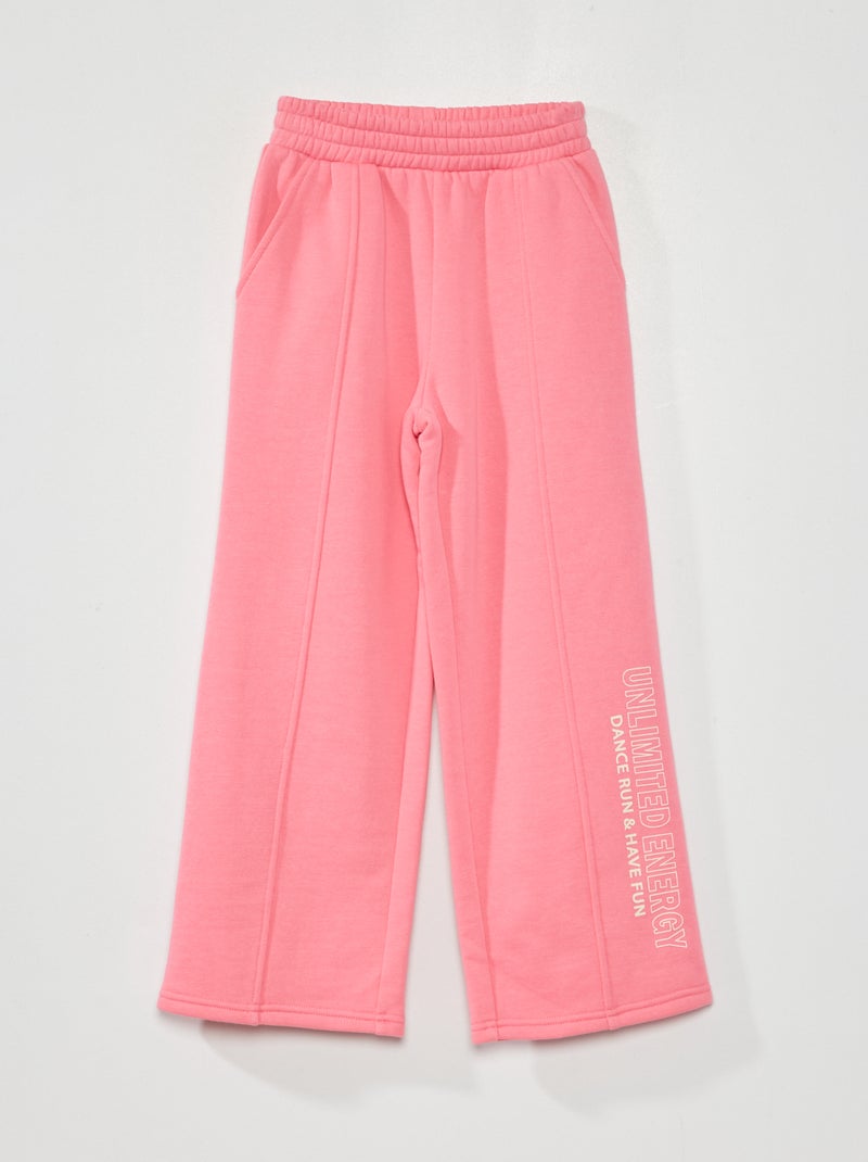 Pantalon large de jogging Rose - Kiabi