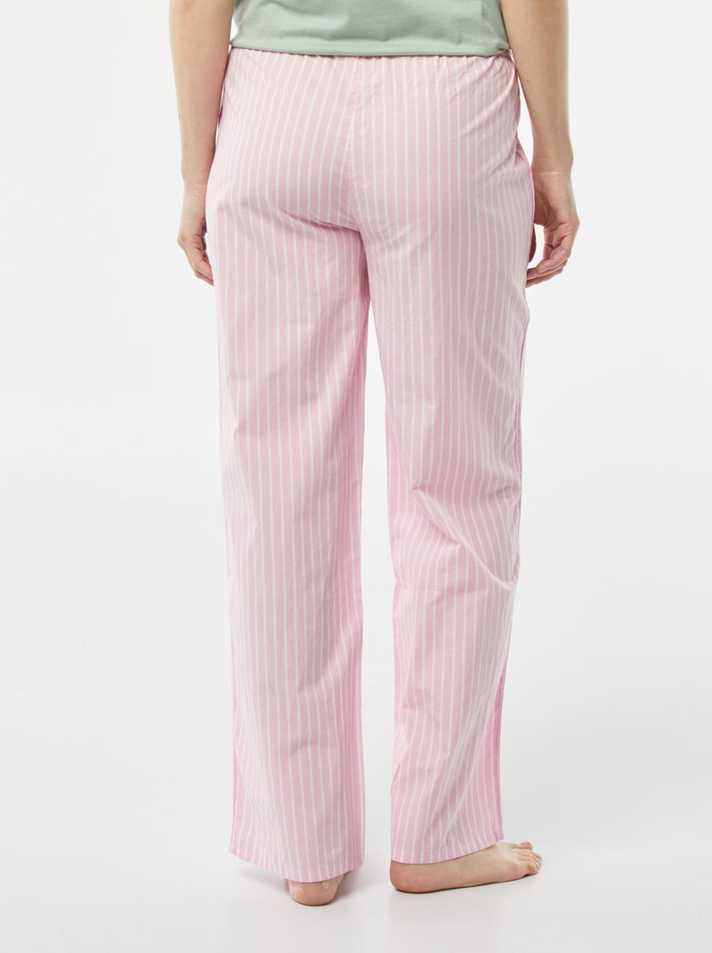 Pantalon large de pyjama Rose - Kiabi